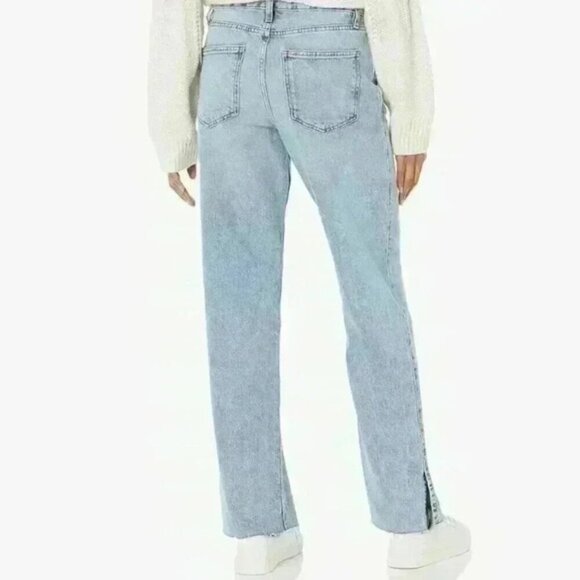 The Drop Standard Ian Mid Rise Relaxed Straight w/ Side Slit - Size 27, NWT - Picture 10 of 11